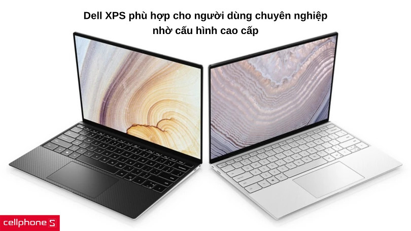 Laptop Dell XPS cũ với thiết kế sang trọng và hiệu năng cao