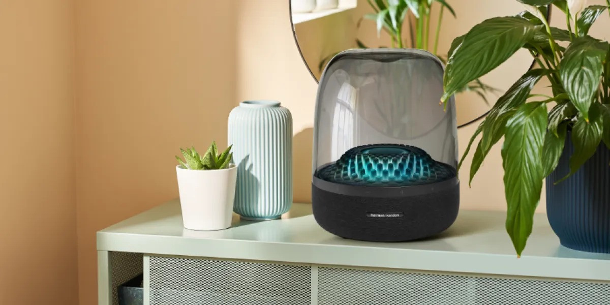 Loa decor bàn làm việc Harman Kardon Aura Studio 4 trong suốt