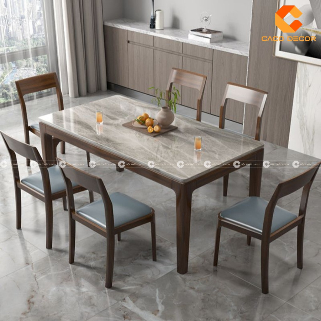 Mẫu bàn ăn hiện đại đơn giản và thanh lịch