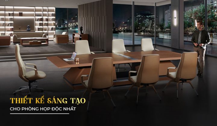 Mẫu bàn ghế hộp đẹp cho phòng họp hiện đại