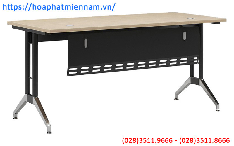 Mẫu bàn trưởng phòng chân sắt LE160C12 kích thước 1m6 bền đẹp