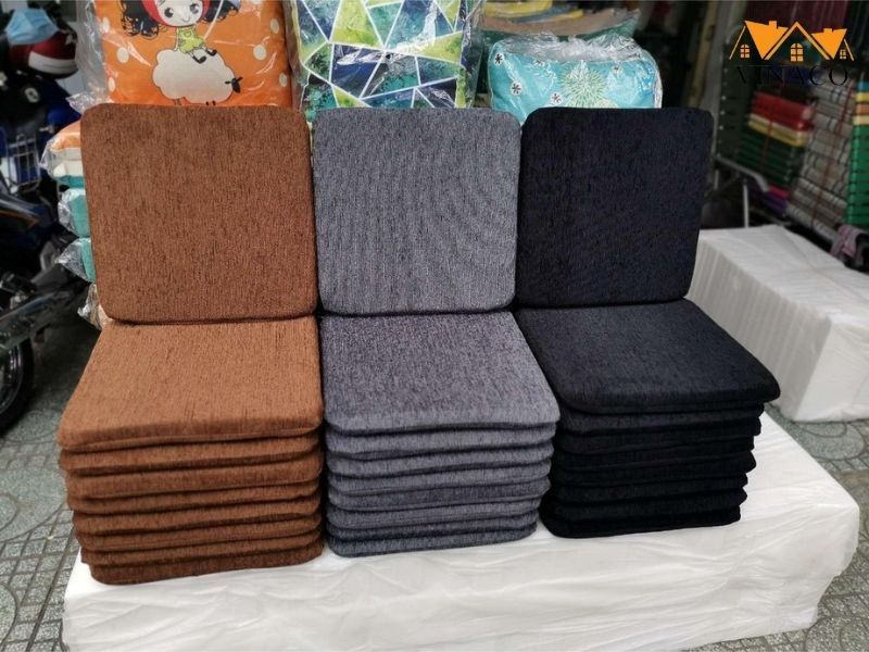 Mẫu bọc nệm ghế gỗ 50x50 đa dạng màu sắc để bạn lựa chọn