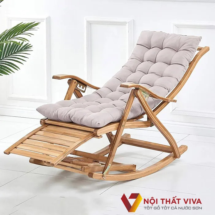 Mẫu ghế gỗ dây nghiêng tựa lưng hiện đại