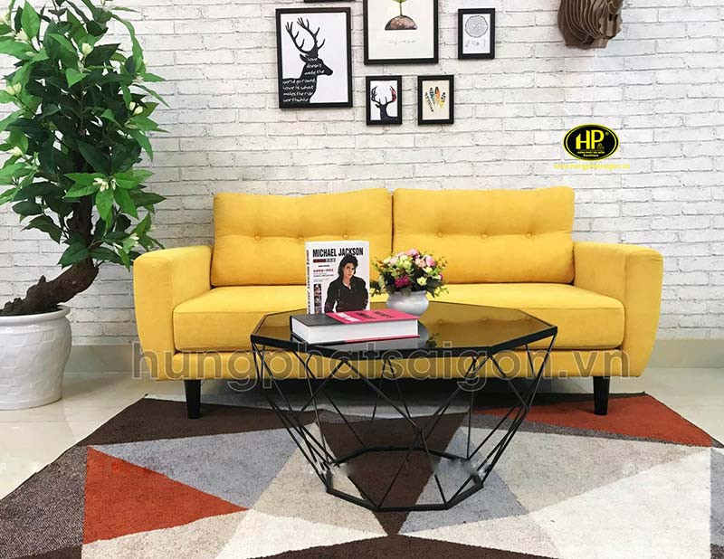 Mẫu ghế sofa phòng chờ spa SC-28 bọc vải thoáng khí