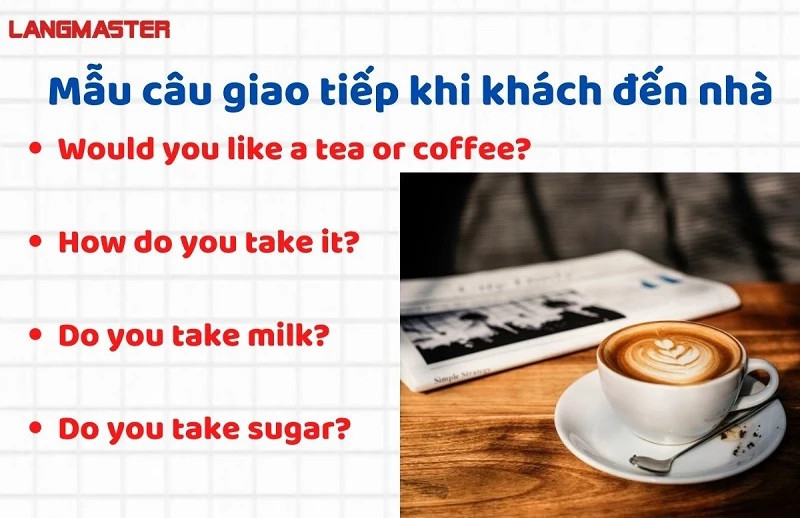 mời bạn uống nước tiếng anh là gì