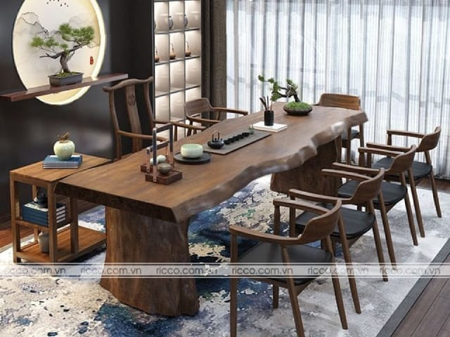 Nâng tầm không gian với bàn trà gỗ Trung Quốc