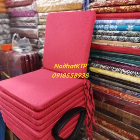 Nệm ngồi quán trà sữa màu xanh xám