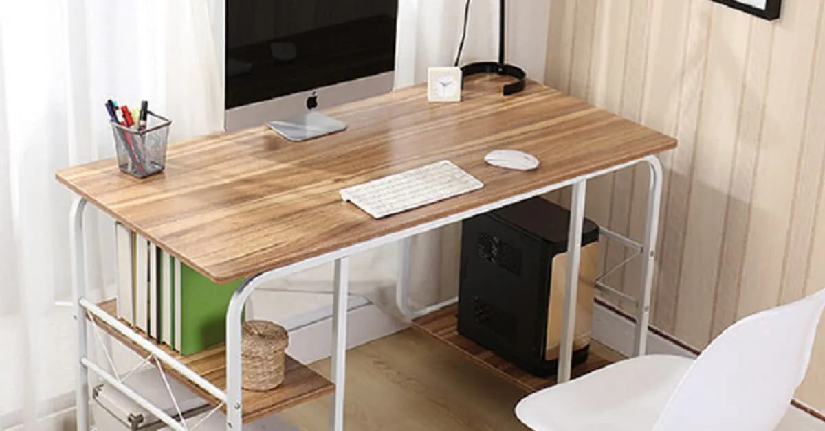 Những mẫu bàn gỗ học bài hình chữ U đơn giản