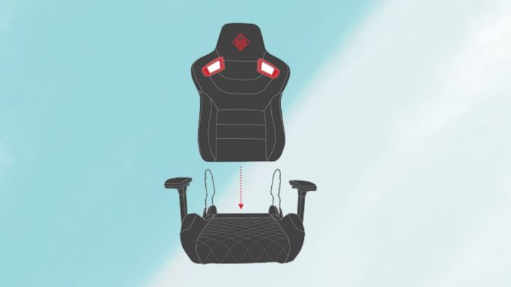 Nối tựa lưng và đệm ghế gaming
