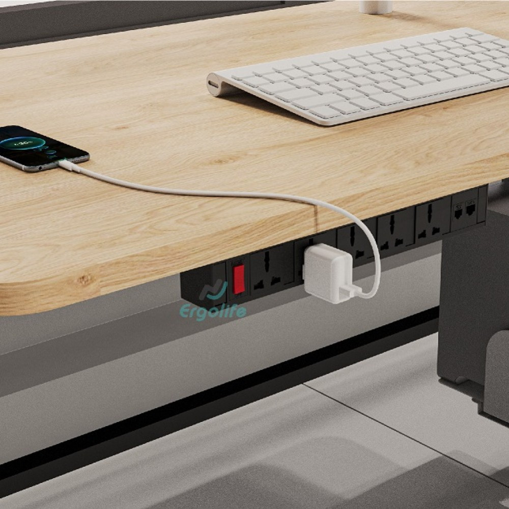 Ổ điện treo dưới mặt bàn OEXH304 giữ dây điện khuất tầm nhìn