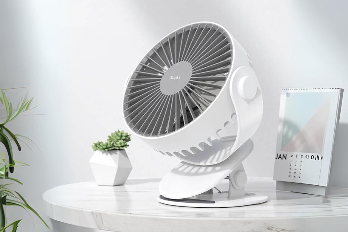 Quạt để bàn làm việc RL với khả năng kéo giãn thông minh và trục xoay linh hoạt.