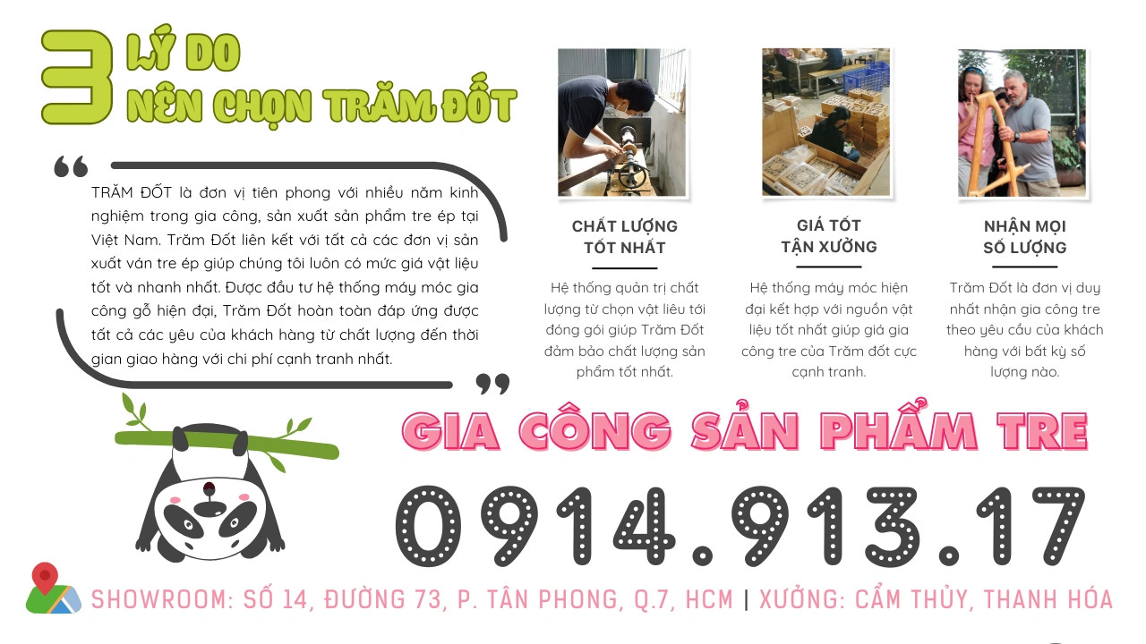 Quy trình sản xuất ván tre ép chất lượng cao tại nhà máy