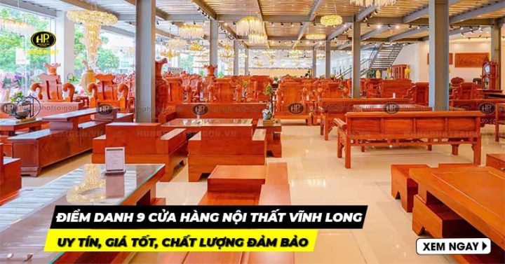 showroom bàn ghế gỗ đa dạng phong cách tại Vĩnh Long