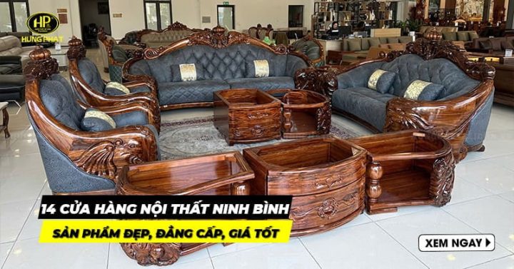 Showroom bàn ghế gỗ tự nhiên Ninh Bình