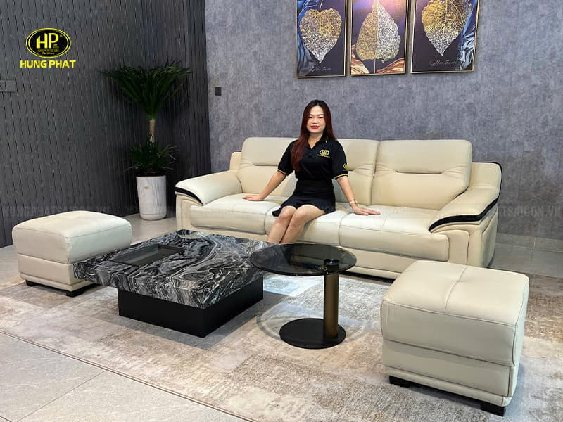 Sofa băng da chống trầy tiện lợi từ xưởng bàn ghế Cần Thơ