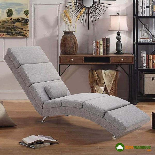Sofa đơn bệt ngả lưng thư giãn với đường cong ergonomic