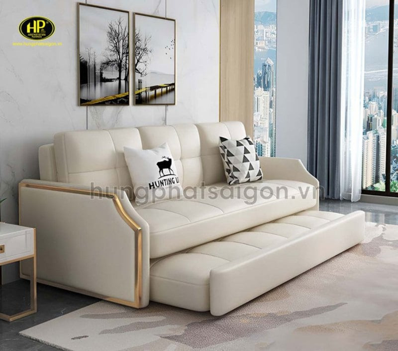 sofa giường đa năng với khung gỗ chắc chắn tại Vĩnh Long