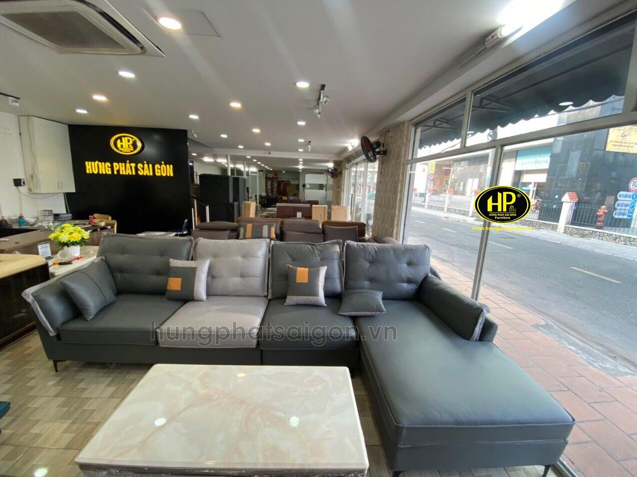 Sofa nỉ phòng khách nhập khẩu TD-2076