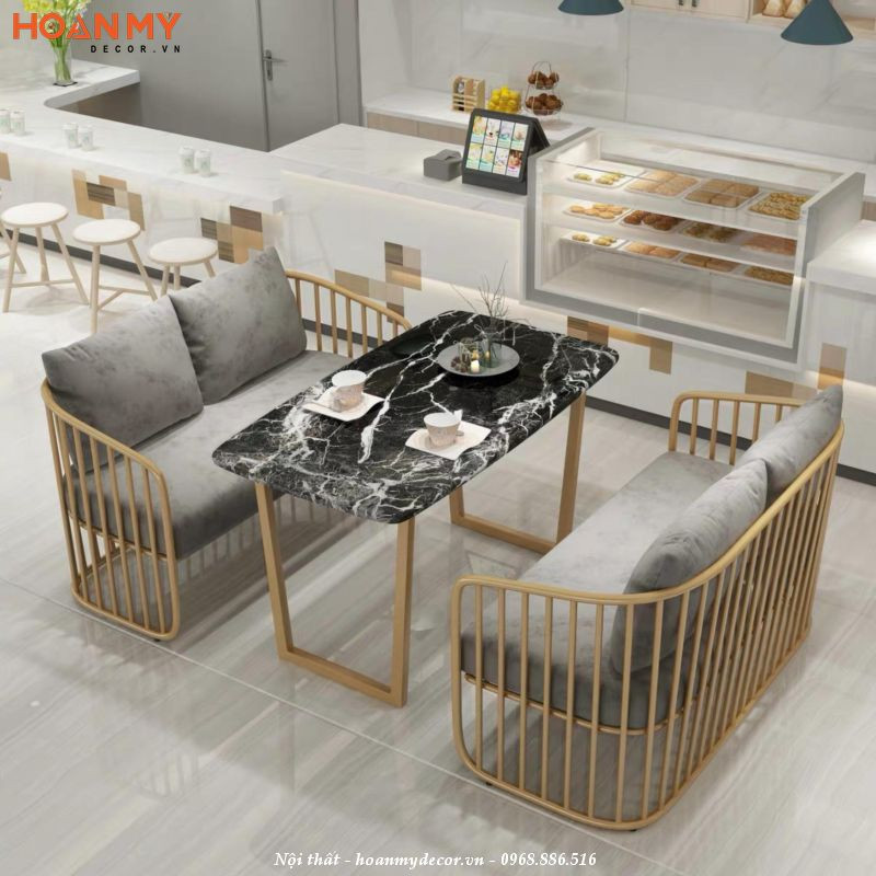 Sofa với bàn ăn gắn liền tiết kiệm diện tích