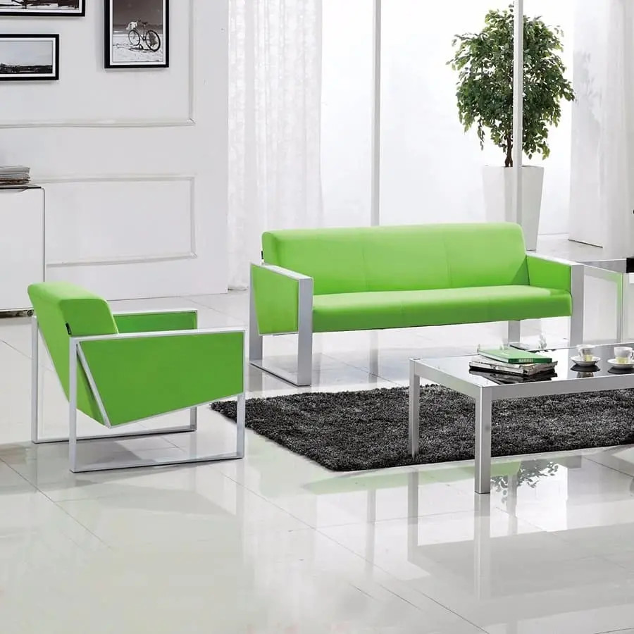 Sự hòa quyện chất liệu trong bàn ghế uống nước phòng làm việc kiểu dáng hiện đại