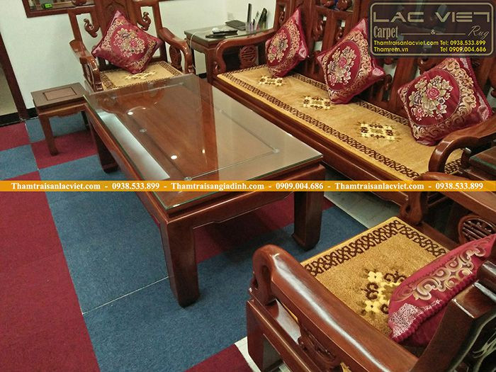 Thảm trải ghế gỗ cao cấp đặt theo yêu cầu riêng