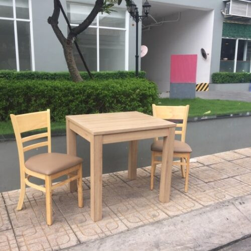 Thanh lý bộ bàn 2 ghế gỗ cũ M12 giá rẻ