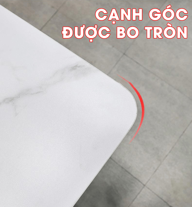 Thiết kế cạnh bo tròn an toàn, chống va chạm của bàn ghế gấp thông minh