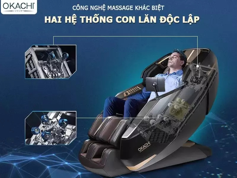 Thiết kế ghế ngồi massage lưng sang trọng và hiện đại cho không gian nội thất