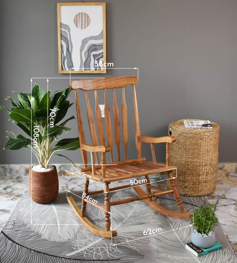 Thông số kích thước chi tiết của ghế bập bênh