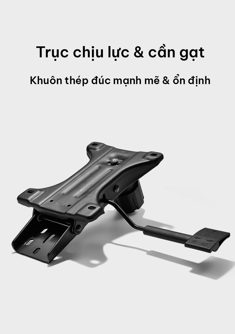Trục ghế vững chắc đảm bảo độ bền cho ghế công thái học Sihoo M57