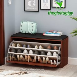 Tủ kiêm ghế ngồi TG060 màu gỗ sáng