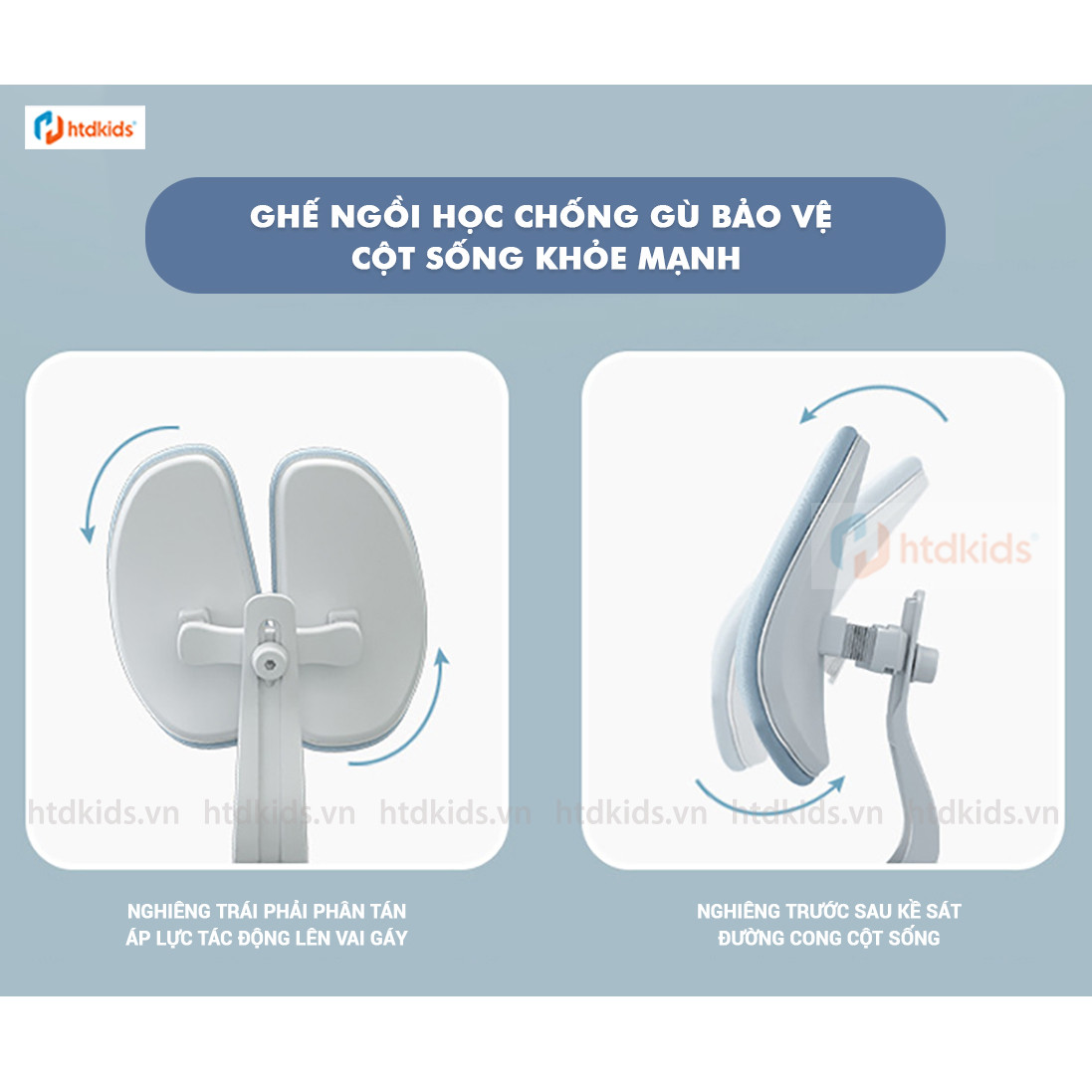Tựa lưng ghế học sinh chống gù
