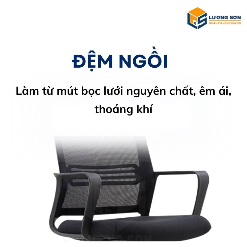 Tựa lưng lưới ghế xoay G8121 thoáng khí