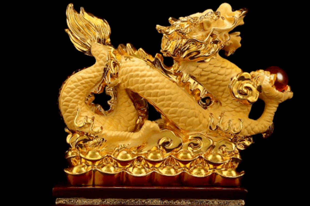 Tượng Rồng để bàn làm việc quyền uy