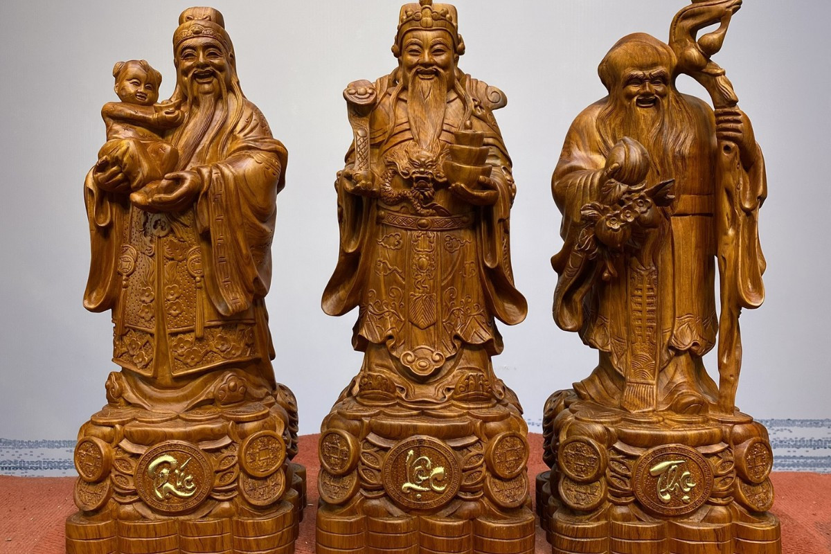 Tượng Tam Đa Phúc Lộc Thọ để bàn làm việc
