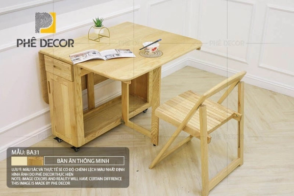 Ưu điểm của bàn ăn thông minh nhập khẩu là tính linh hoạt