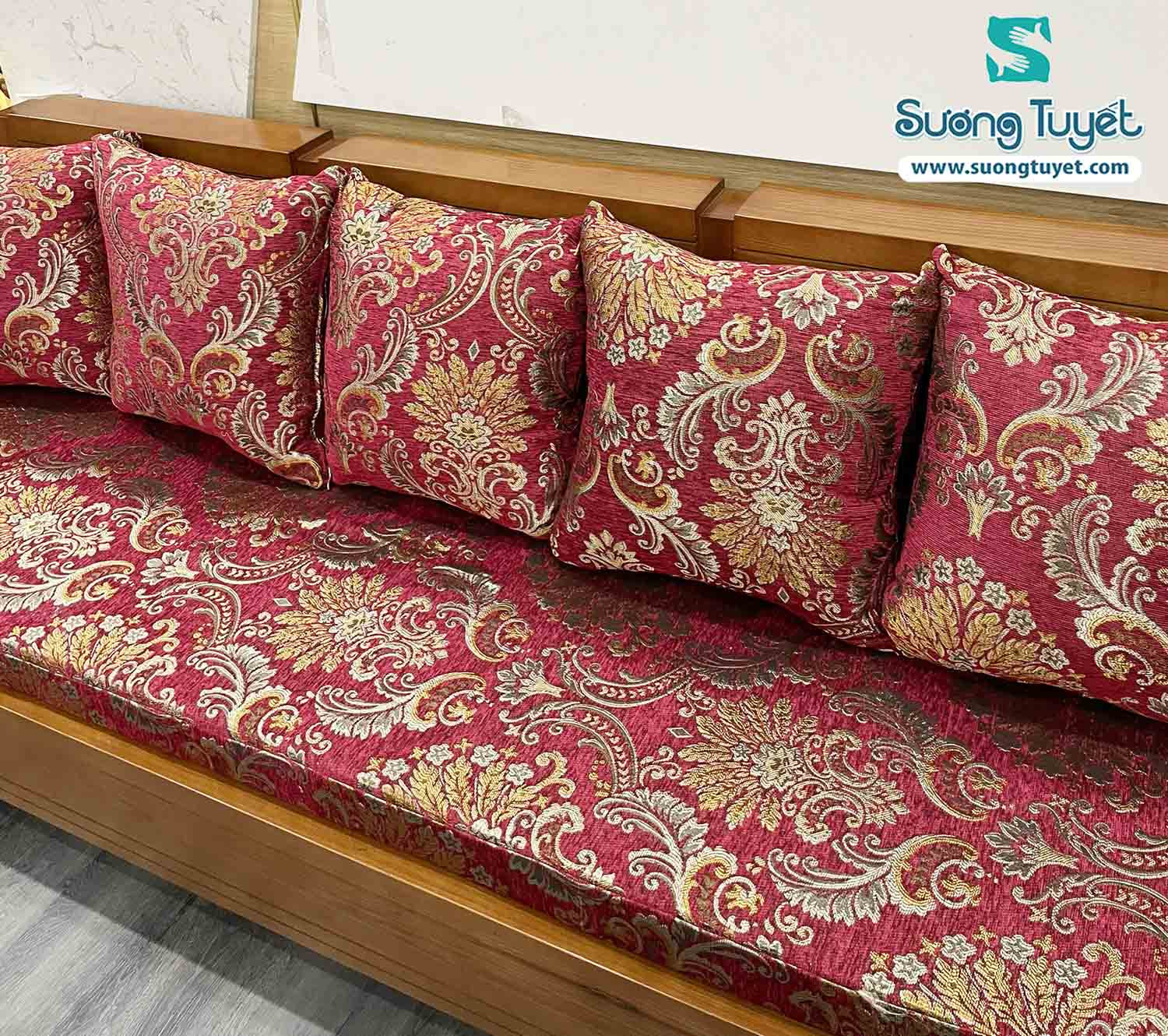 Vải gấm may sofa