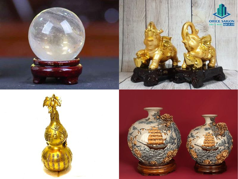 Vật phẩm phong thủy chiêu tài lộc trên bàn làm việc tuổi Ất Sửu 1985