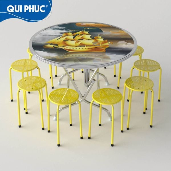 Vệ sinh bộ bàn ăn inox dễ dàng