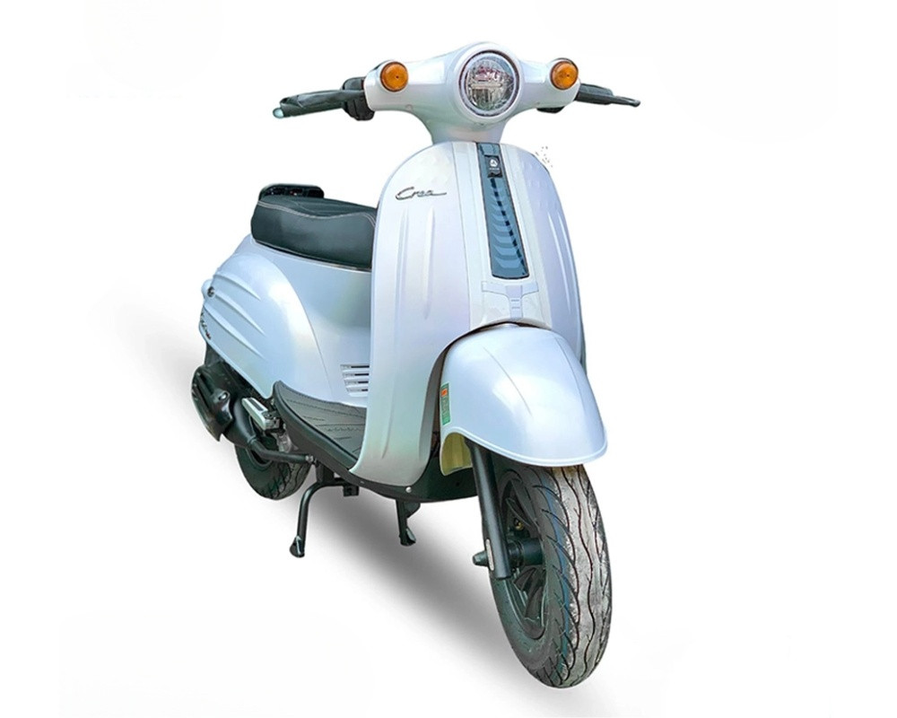 Xe ga 50cc Crea DVMOTOR - mẫu xe ga 50cc xinh xắn sở hữu thiết kế hoài cổ retro kết hợp trẻ trung hiện đại, được bạn học sinh nữ yêu thích