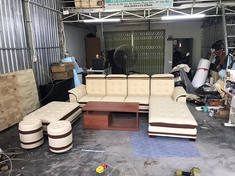 Xưởng bàn ghế Cần Thơ Minh Phát chuyên sản xuất sofa