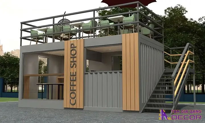 Thiết Kế Quán Cà Phê Container Theo Phong Cách Hiện Đại