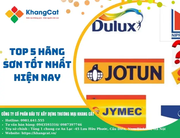 Top 5 Hãng Sơn Tốt Nhất Hiện Nay Được Các Nhà Thầu Lớn Tin Dùng Top 5 Hãng Sơn Tốt Nhất Hiện Nay Được Các Nhà Thầu Lớn Tin Dùng