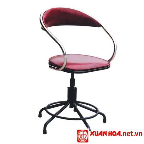 2ghế Bar Chân Sơn, Đệm Giả Da Có Tay Vịn