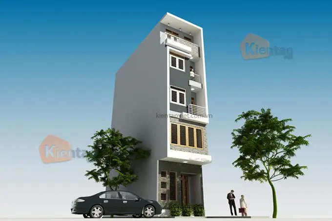 Thiết Kế Mẫu Nhà Phố 5 Tầng Hiện Đại 3.6x13m Tại Hai Bà Trưng, Hà Nội – Np30
