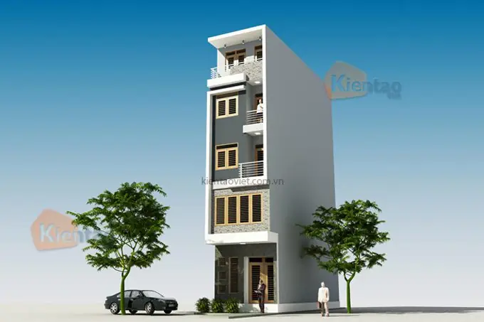 Thiết Kế Mẫu Nhà Phố 5 Tầng Hiện Đại 3.6x13m Tại Hai Bà Trưng, Hà Nội – Np30 Thiết Kế Mẫu Nhà Phố 5 Tầng Hiện Đại 3.6x13m Tại Hai Bà Trưng, Hà Nội – Np30