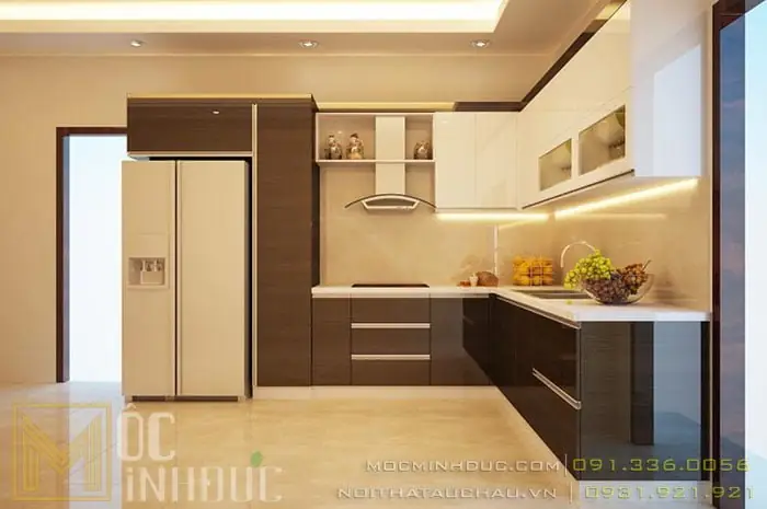 Mẫu Kệ Tivi Laminate Sang Trọng Cho Phòng Khách