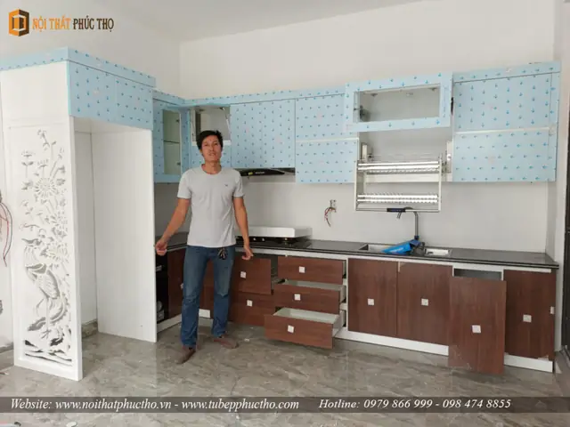 Tủ Bếp Nhựa Picomat Phủ Acrylic Bóng Gương | Nội Thất Phúc Thọ – Nhà Chú Dũng – Cầu Quay, Hải Phòng Tủ Bếp Nhựa Picomat Phủ Acrylic Bóng Gương | Nội Thất Phúc Thọ – Nhà Chú Dũng – Cầu Quay, Hải Phòng
