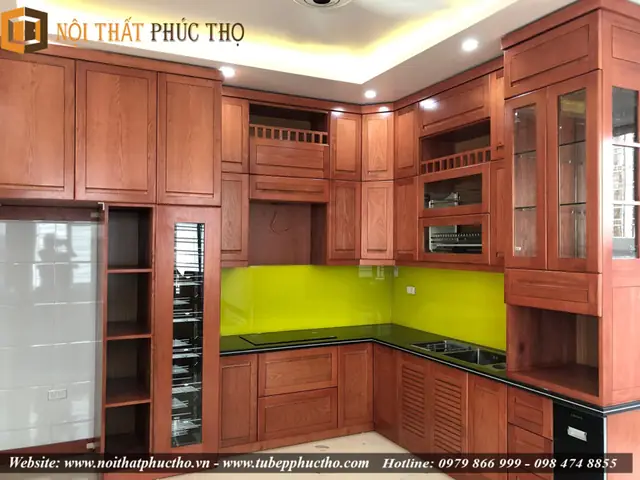 A. Báo Giá Tủ Bếp Gỗ Sồi Âu