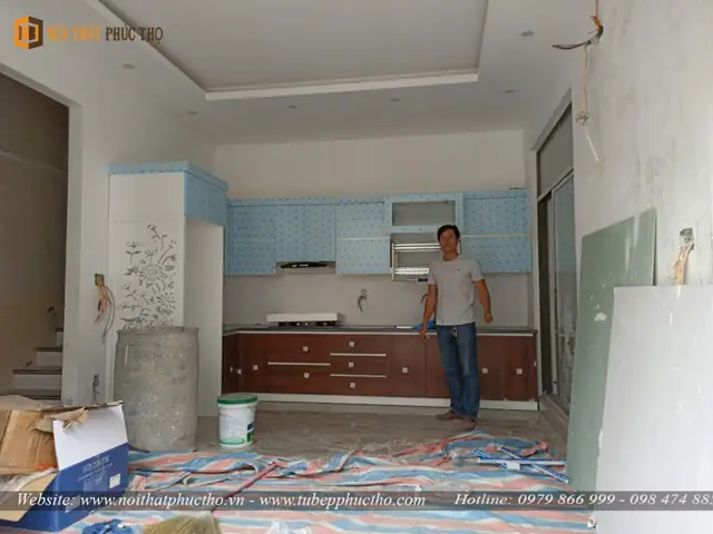 Tủ Bếp Nhựa Picomat Phủ Acrylic Bóng Gương | Nội Thất Phúc Thọ – Nhà Chú Dũng – Cầu Quay, Hải Phòng Tủ Bếp Nhựa Picomat Phủ Acrylic Bóng Gương | Nội Thất Phúc Thọ – Nhà Chú Dũng – Cầu Quay, Hải Phòng